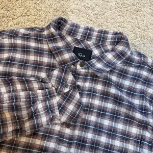 Rails Shirt Mens 2XL Brown Plaid Flannel Long Sleeve‎ Button Up Casual Soft